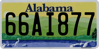 AL license plate 66AI877