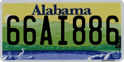 AL license plate 66AI886