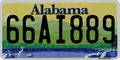 AL license plate 66AI889