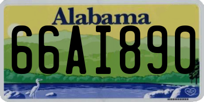 AL license plate 66AI890