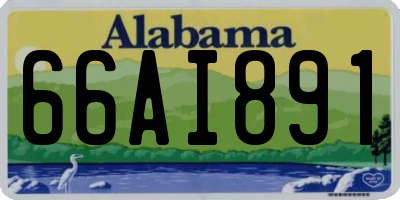 AL license plate 66AI891