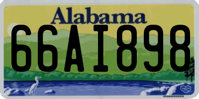 AL license plate 66AI898