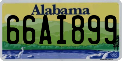 AL license plate 66AI899