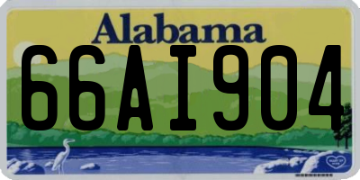 AL license plate 66AI904
