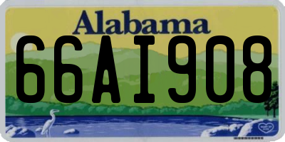AL license plate 66AI908