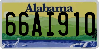 AL license plate 66AI910