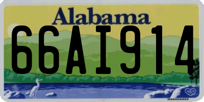AL license plate 66AI914