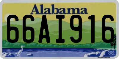 AL license plate 66AI916