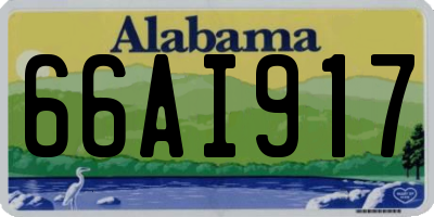 AL license plate 66AI917