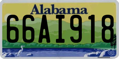 AL license plate 66AI918