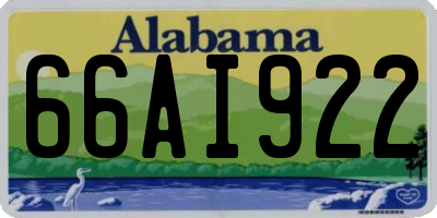 AL license plate 66AI922