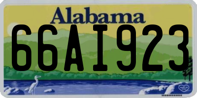AL license plate 66AI923
