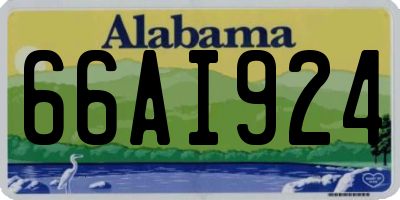AL license plate 66AI924