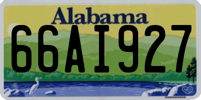 AL license plate 66AI927