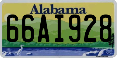 AL license plate 66AI928