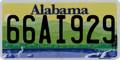 AL license plate 66AI929