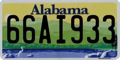 AL license plate 66AI933