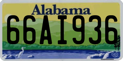 AL license plate 66AI936