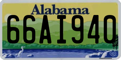 AL license plate 66AI940