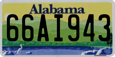 AL license plate 66AI943
