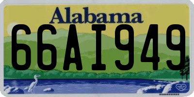AL license plate 66AI949