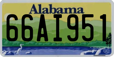 AL license plate 66AI951