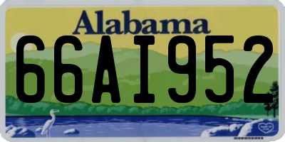 AL license plate 66AI952