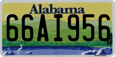 AL license plate 66AI956