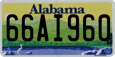 AL license plate 66AI960