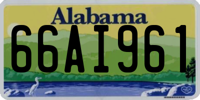 AL license plate 66AI961