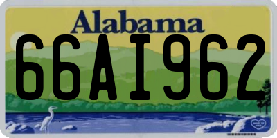 AL license plate 66AI962