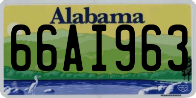 AL license plate 66AI963