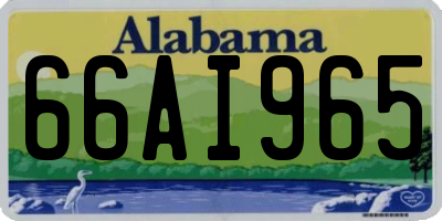 AL license plate 66AI965