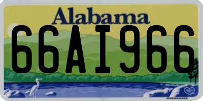 AL license plate 66AI966