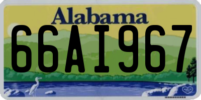 AL license plate 66AI967