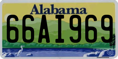 AL license plate 66AI969