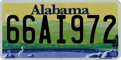 AL license plate 66AI972