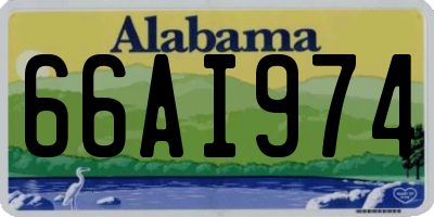 AL license plate 66AI974