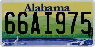 AL license plate 66AI975