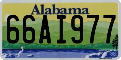 AL license plate 66AI977