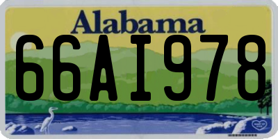AL license plate 66AI978
