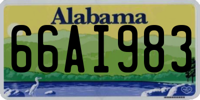 AL license plate 66AI983