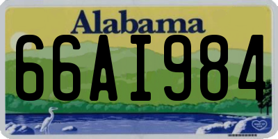AL license plate 66AI984