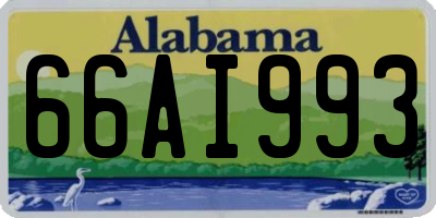 AL license plate 66AI993