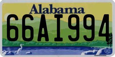 AL license plate 66AI994
