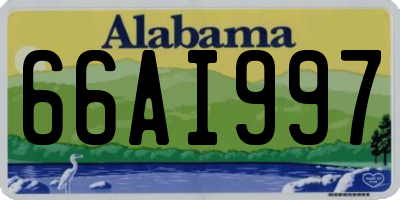 AL license plate 66AI997