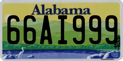 AL license plate 66AI999