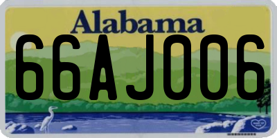 AL license plate 66AJ006