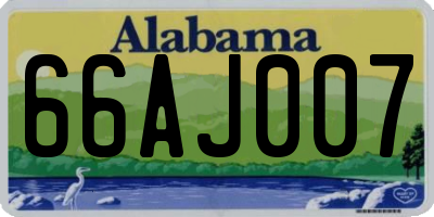 AL license plate 66AJ007