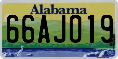 AL license plate 66AJ019